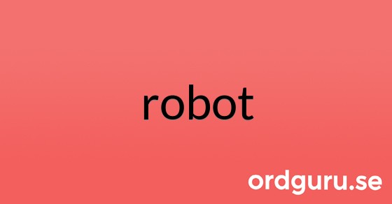 Bild med texten robot
