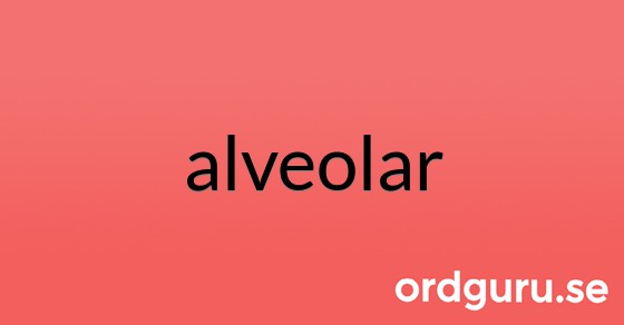 Bild med texten alveolar