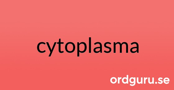 Bild med texten cytoplasma