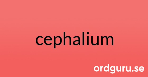 Bild med texten cephalium