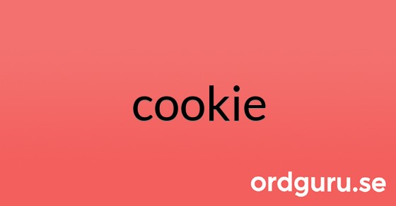 Bild med texten cookie