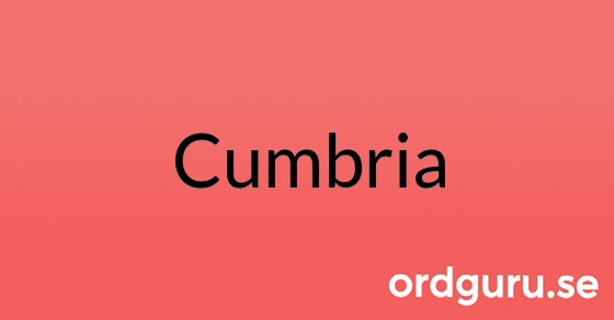 Bild med texten Cumbria