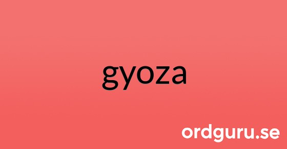 Bild med texten gyoza