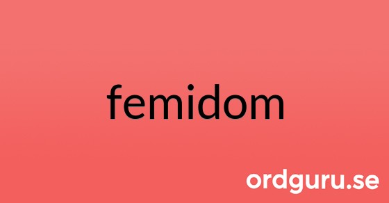 Bild med texten femidom
