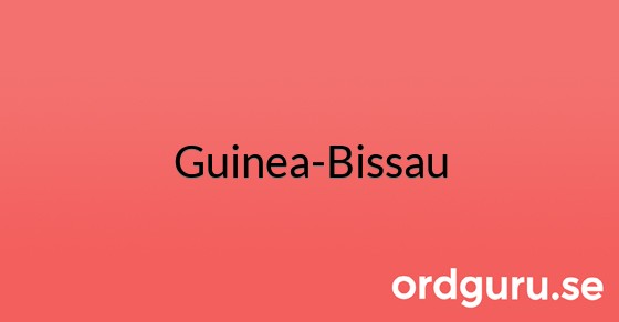 Bild med texten Guinea-Bissau