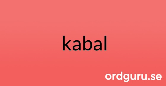 Bild med texten kabal