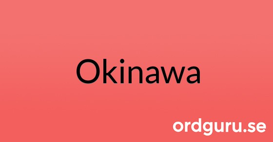 Bild med texten Okinawa