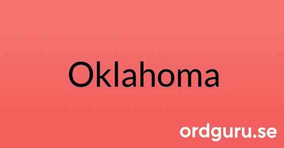 Bild med texten Oklahoma