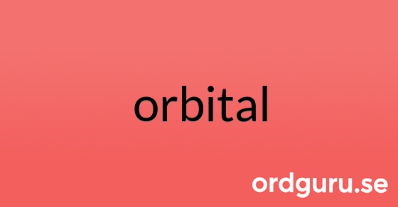 Bild med texten orbital