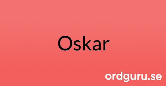 Bild med texten Oskar
