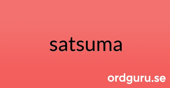 Bild med texten satsuma