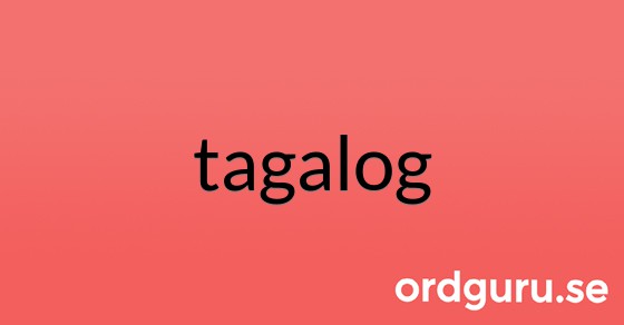 Bild med texten tagalog