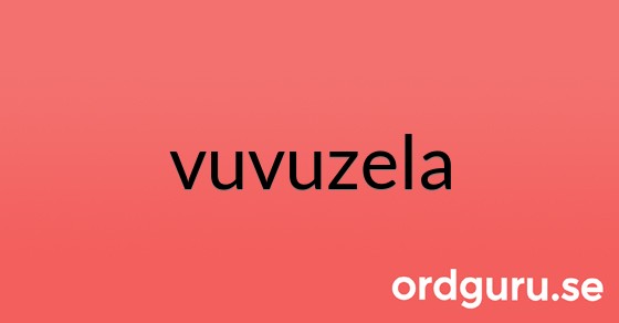 Bild med texten vuvuzela