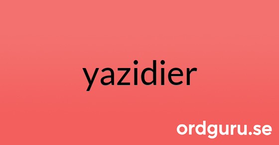 Bild med texten yazidier