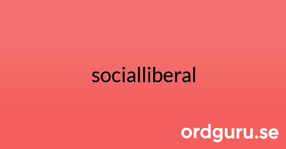 Bild med texten socialliberal