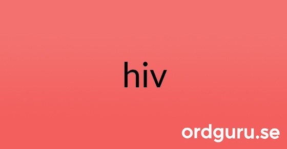 Bild med texten hiv