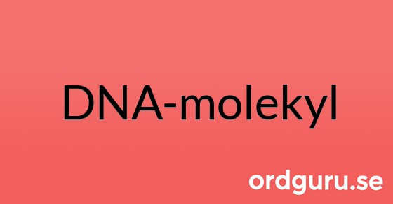 Bild med texten DNA-molekyl