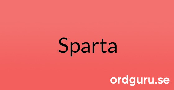 Bild med texten Sparta