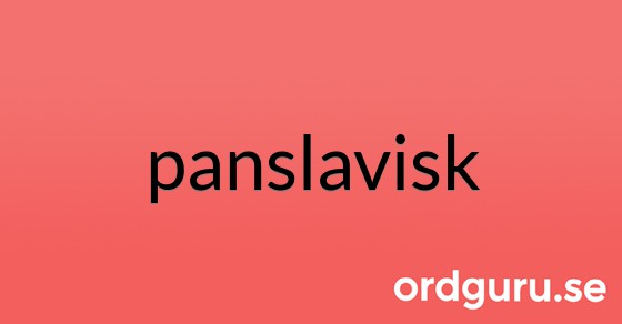 Bild med texten panslavisk