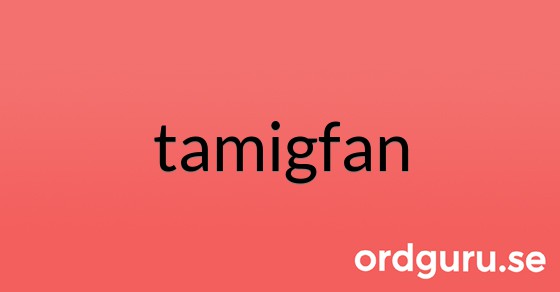 Bild med texten tamigfan